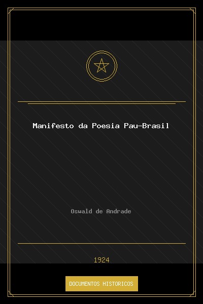 Manifesto da Poesia Pau-Brasil