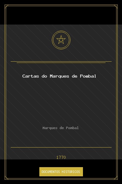 Cartas do Marquês de Pombal